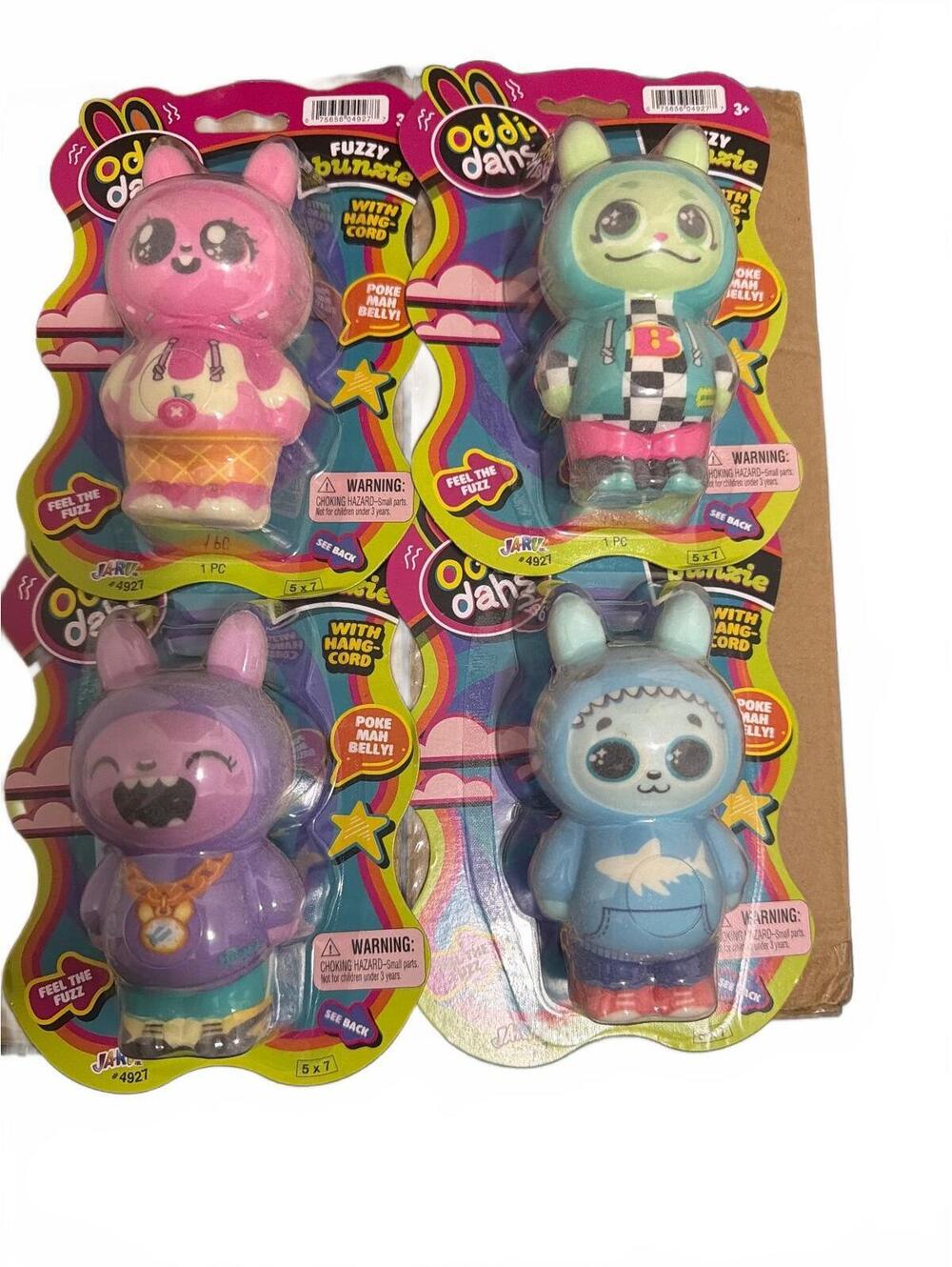 Oddi Dahs Fuzzy Bunzie plush. Collect all 4. Random pull. Only 1 per order.
